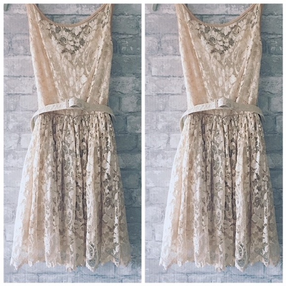 Ivory Lace Cocktail Dress
